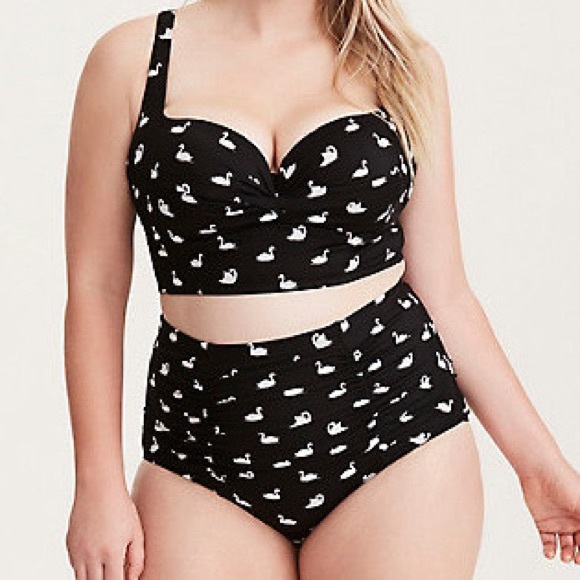 torrid Other - TORRID swan bikini bathing suit, 1X.